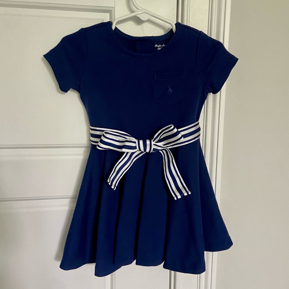 Ralph Lauren Toddler Dress with Tie Belt